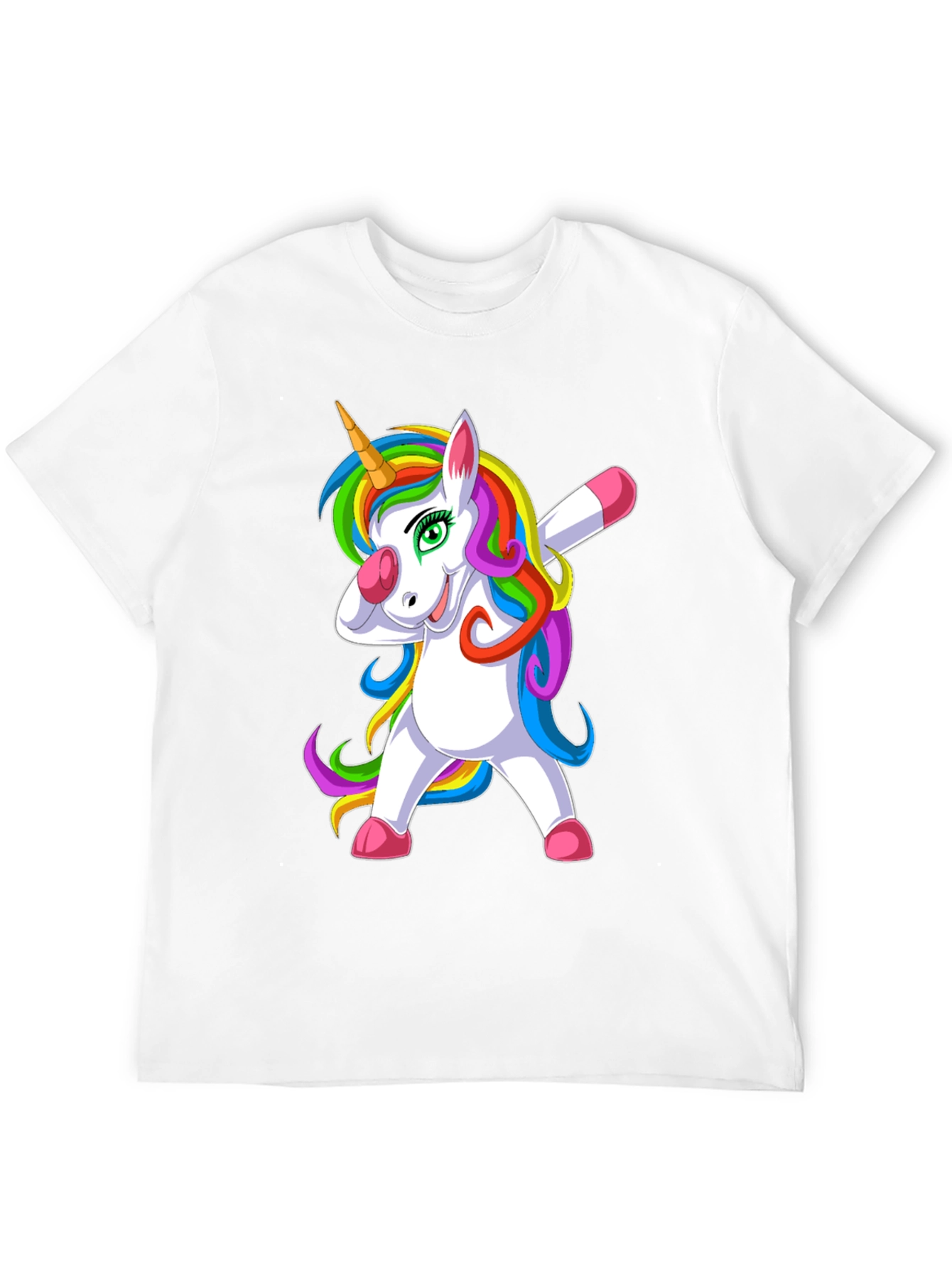 Dabbing Unicorn Graphic Tee - Black