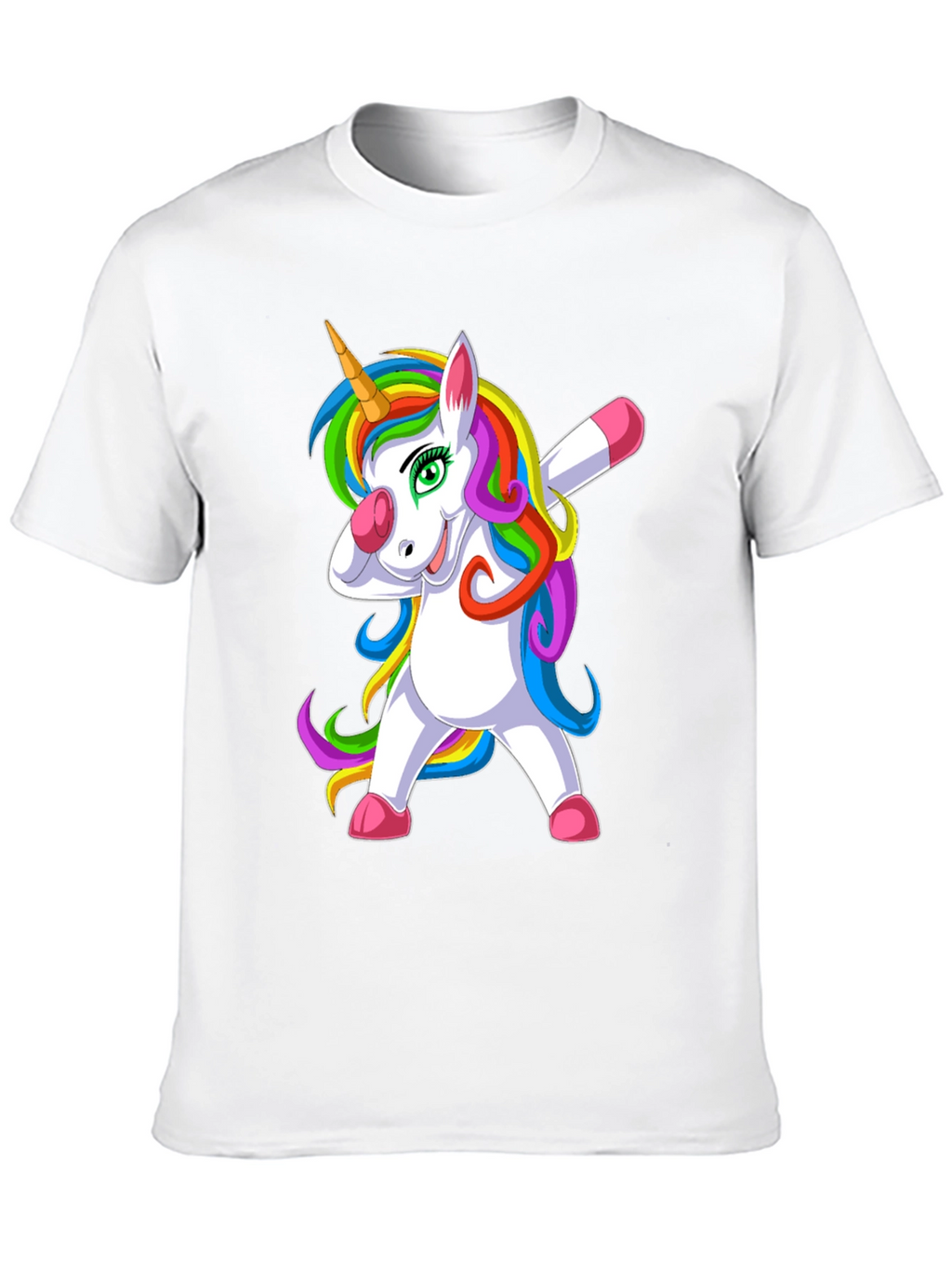 Dabbing Unicorn Graphic Tee - Black