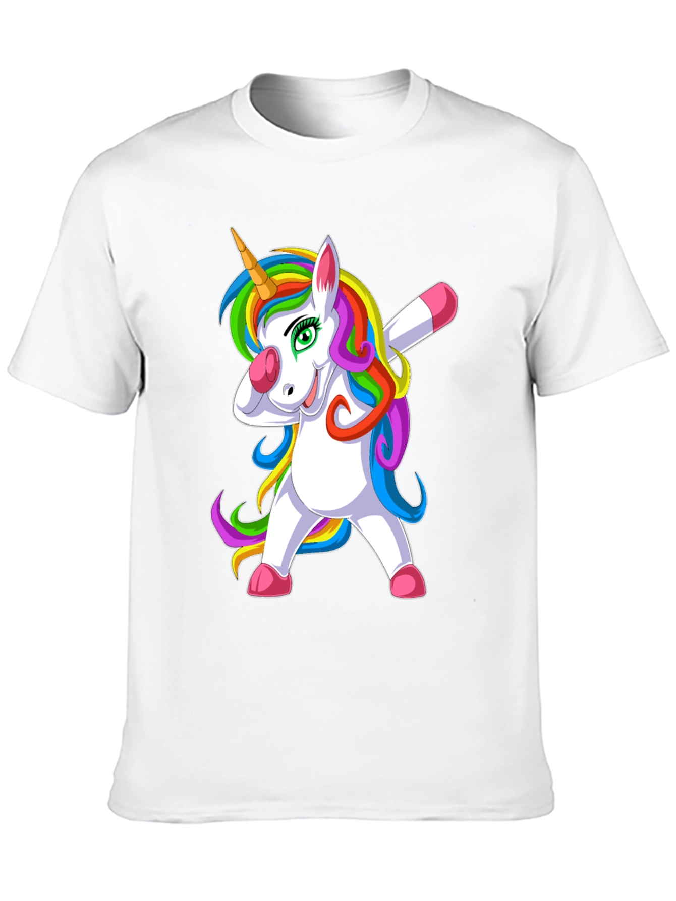 Dabbing Unicorn Graphic Tee - Black
