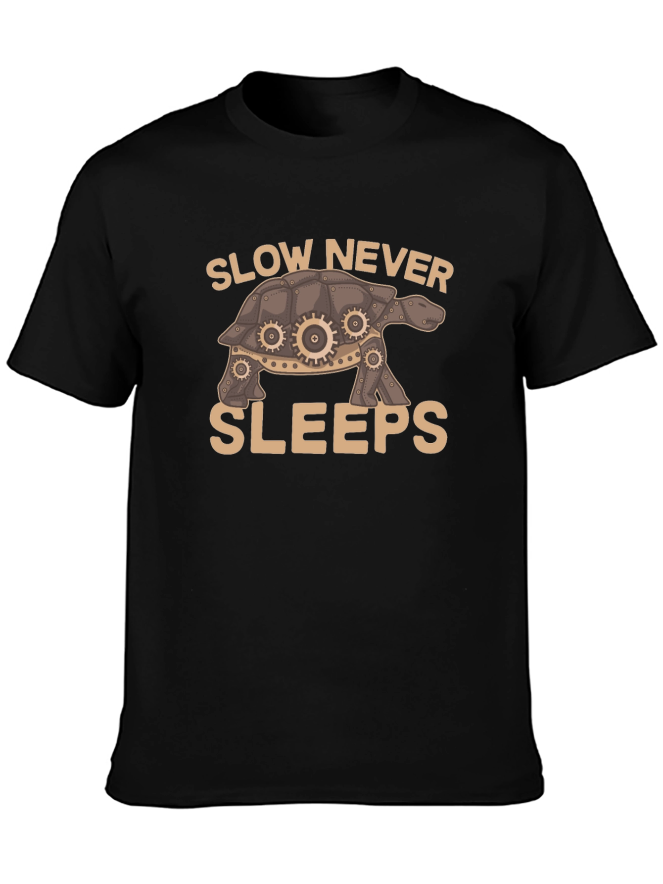 Slow Never Sleeps Turtle Graphic T-Shirt