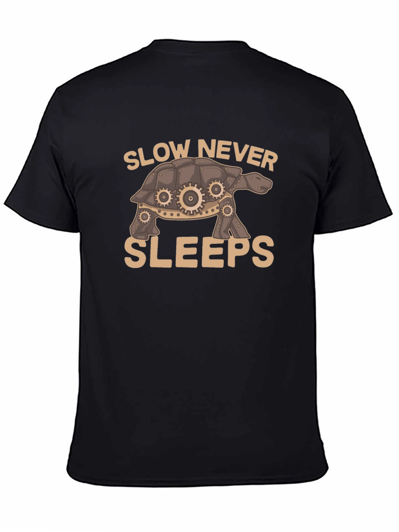 Slow Never Sleeps Turtle Graphic T-Shirt