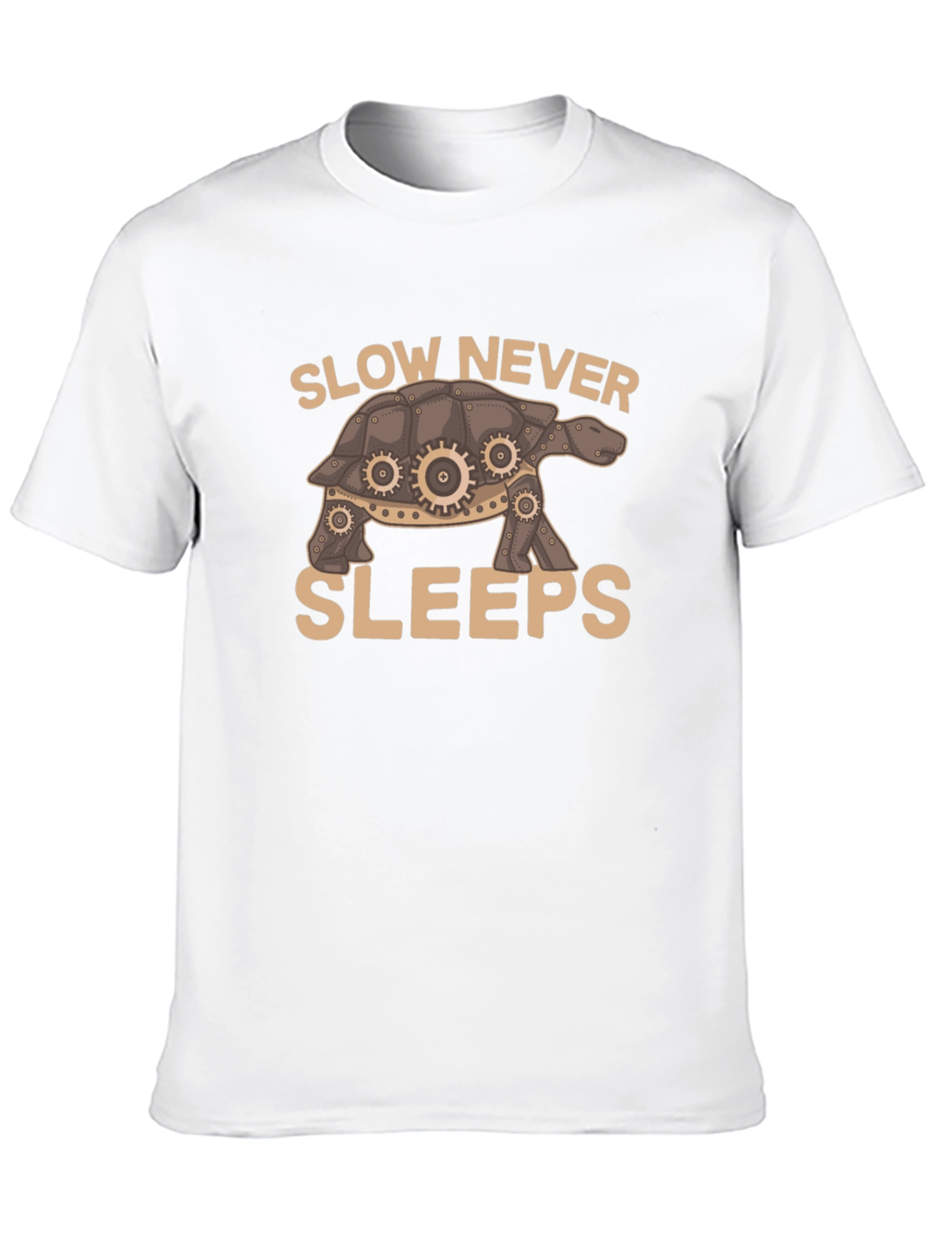 Slow Never Sleeps Turtle Graphic T-Shirt