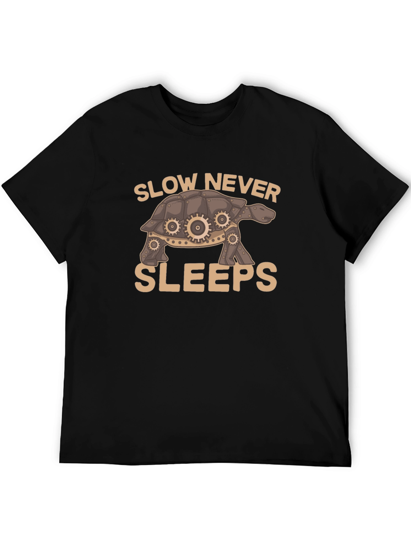 Slow Never Sleeps Turtle Graphic T-Shirt