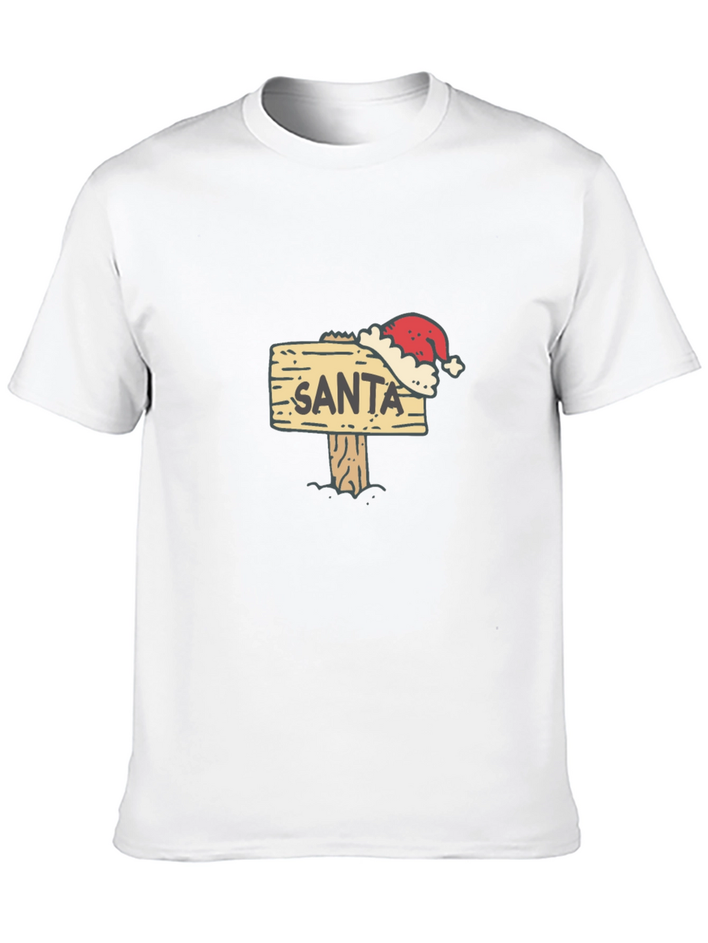 Santa Sign T-Shirt - Festive Holiday Apparel