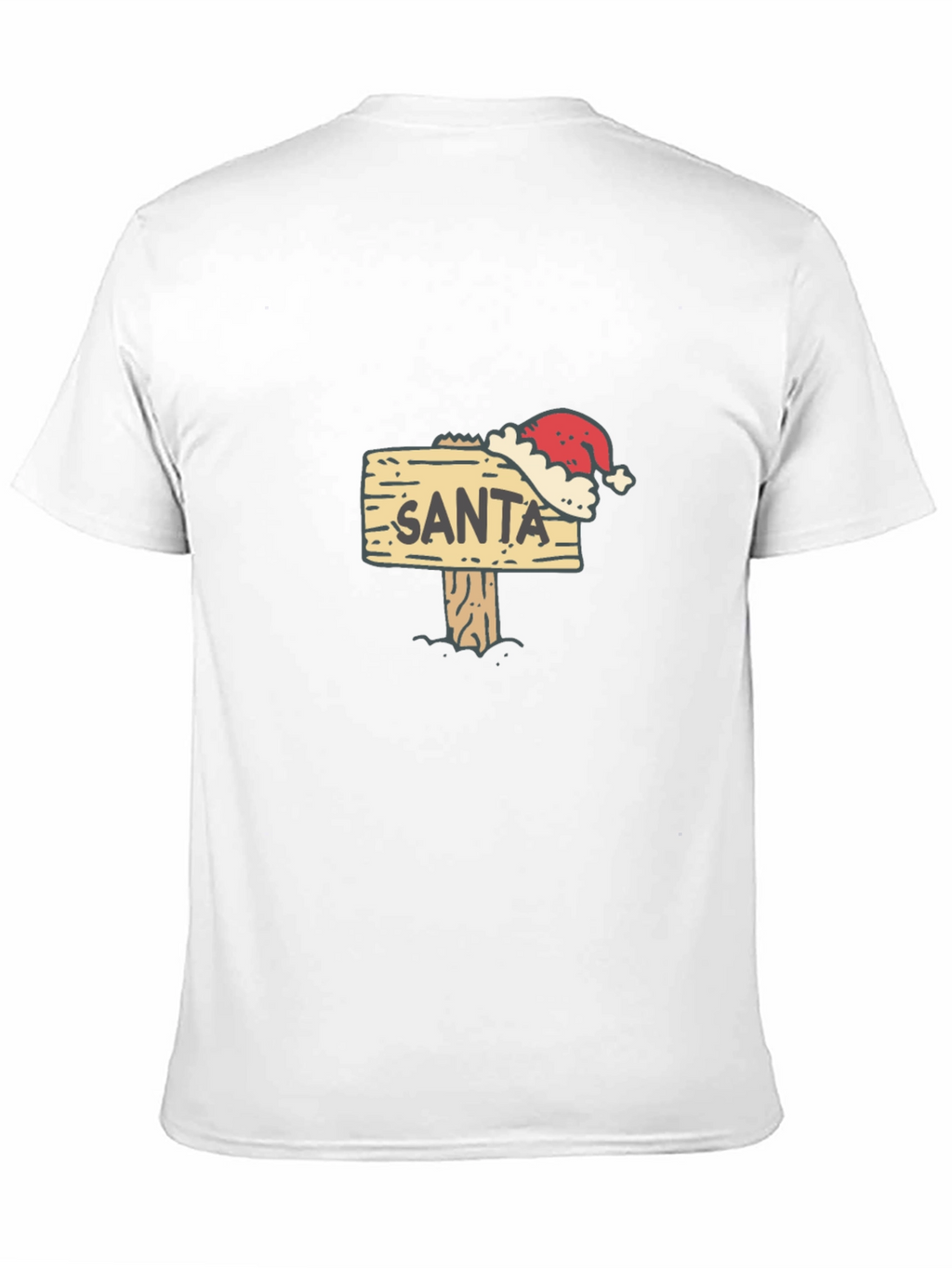 Santa Sign T-Shirt - Festive Holiday Apparel
