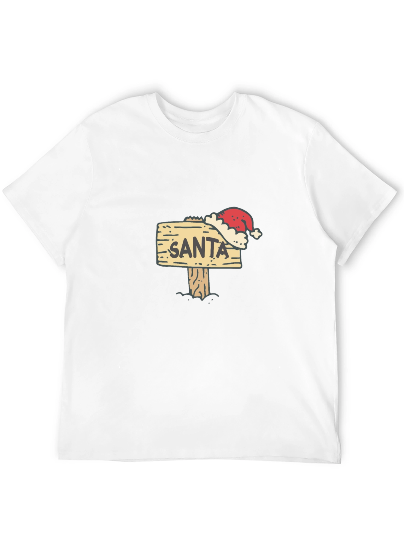 Santa Sign T-Shirt - Festive Holiday Apparel
