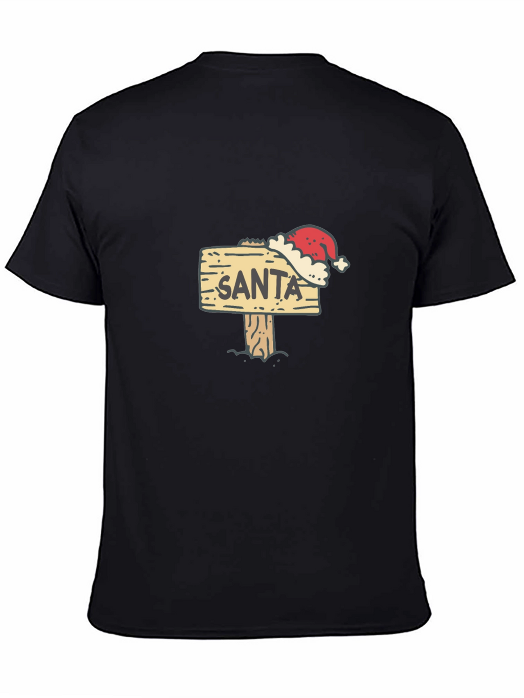 Santa Sign T-Shirt - Festive Holiday Apparel