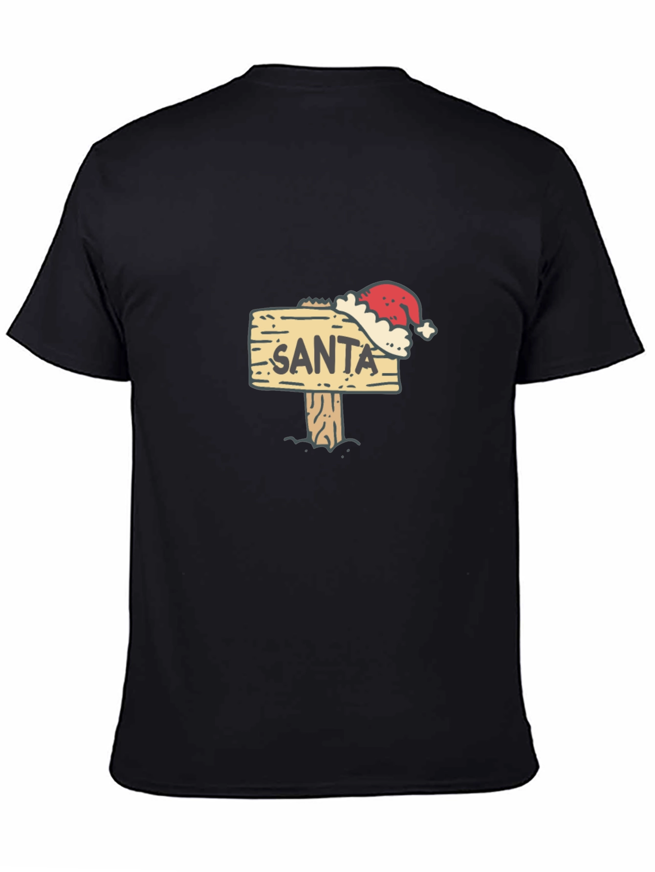 Santa Sign T-Shirt - Festive Holiday Apparel