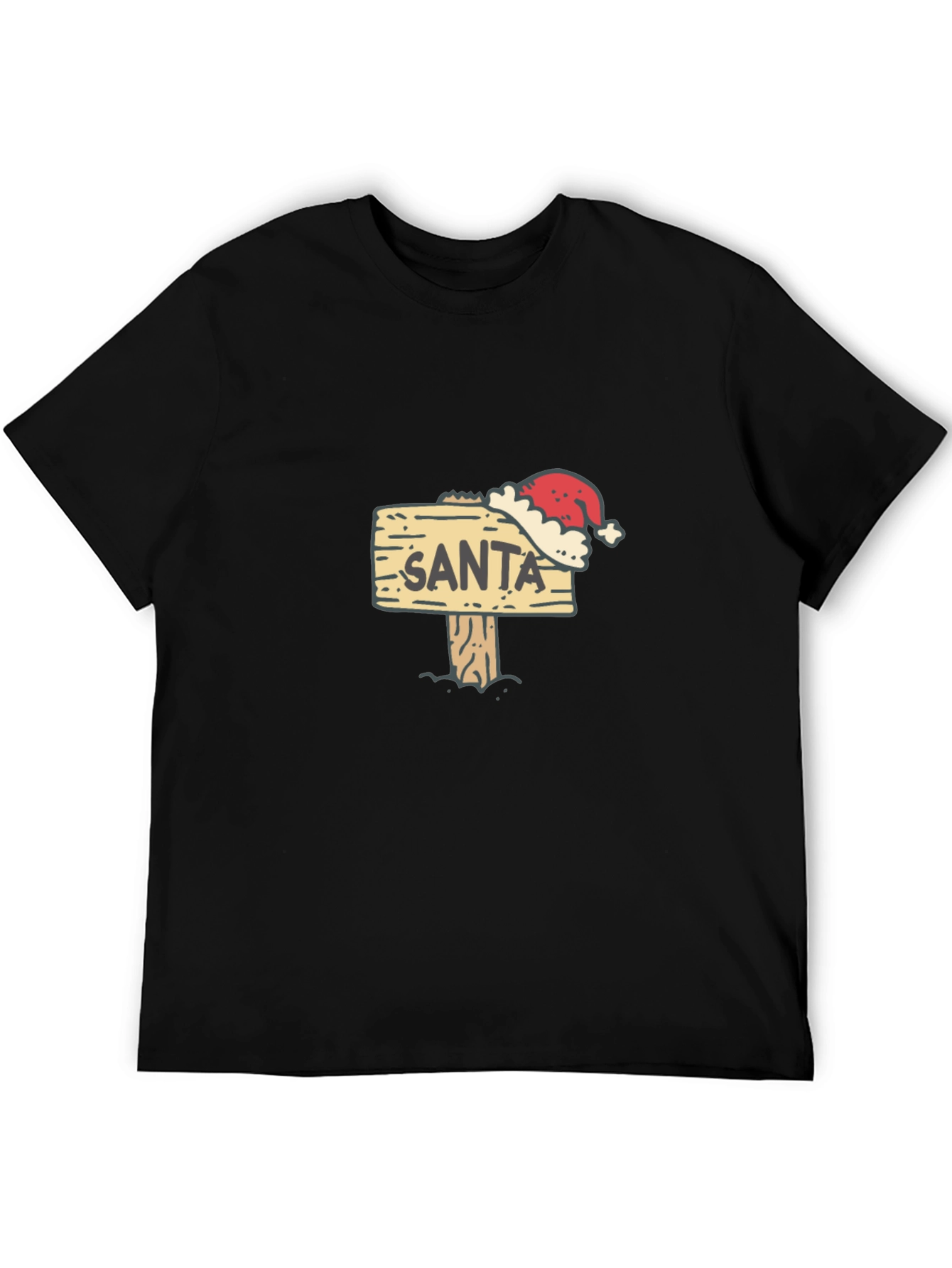 Santa Sign T-Shirt - Festive Holiday Apparel