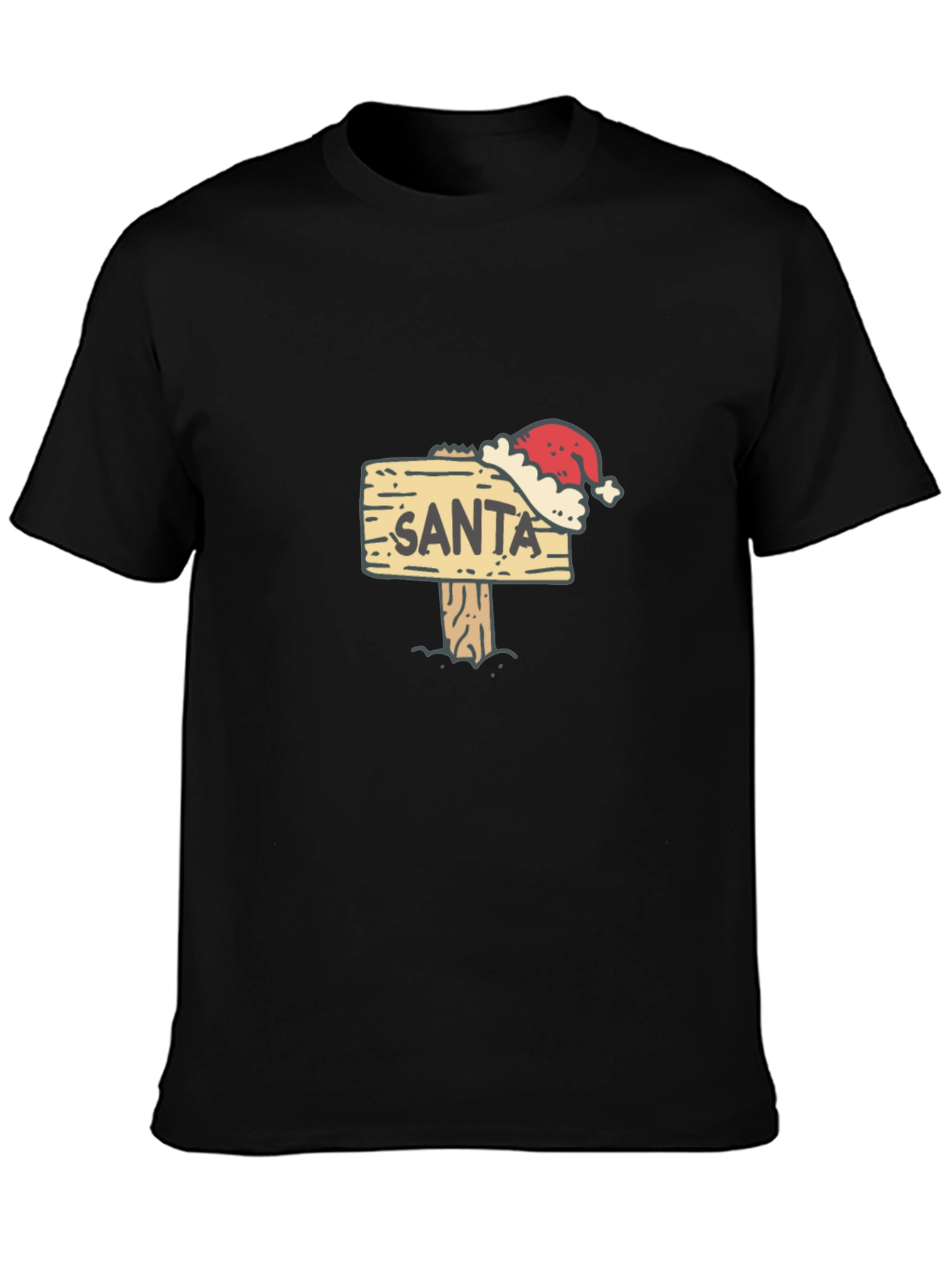 Santa Sign T-Shirt - Festive Holiday Apparel
