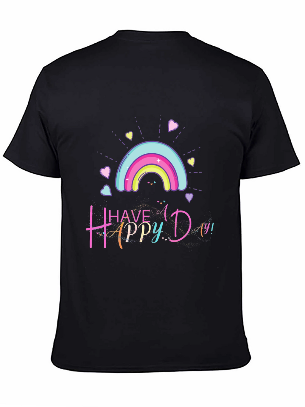 Happy Day Rainbow Graphic T-Shirt