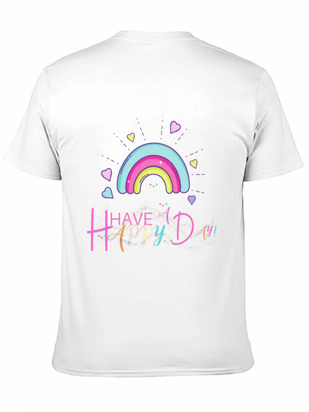 Happy Day Rainbow Graphic T-Shirt