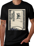 Never Surrender Black Graphic Tee