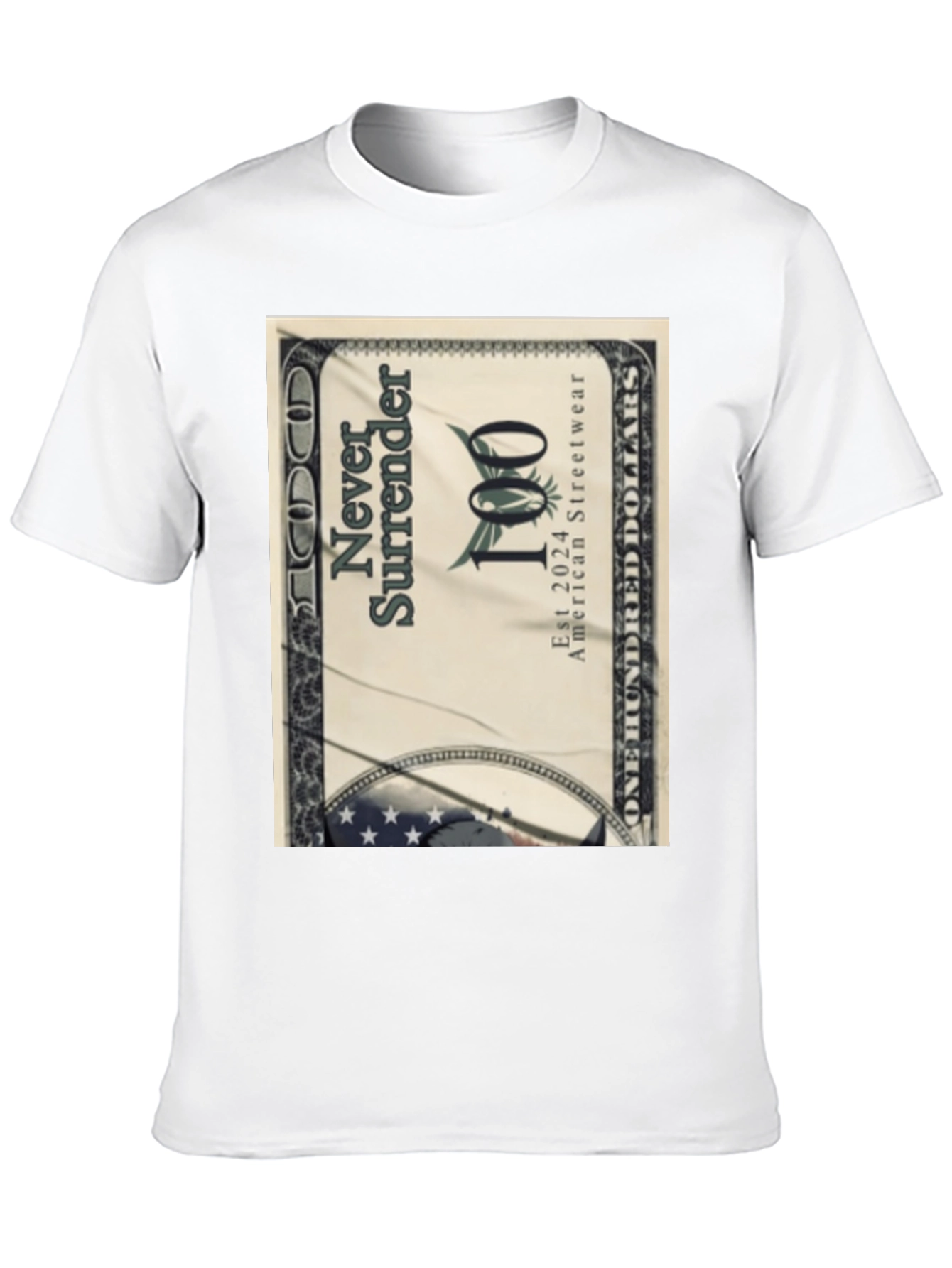 Never Surrender Black Graphic Tee