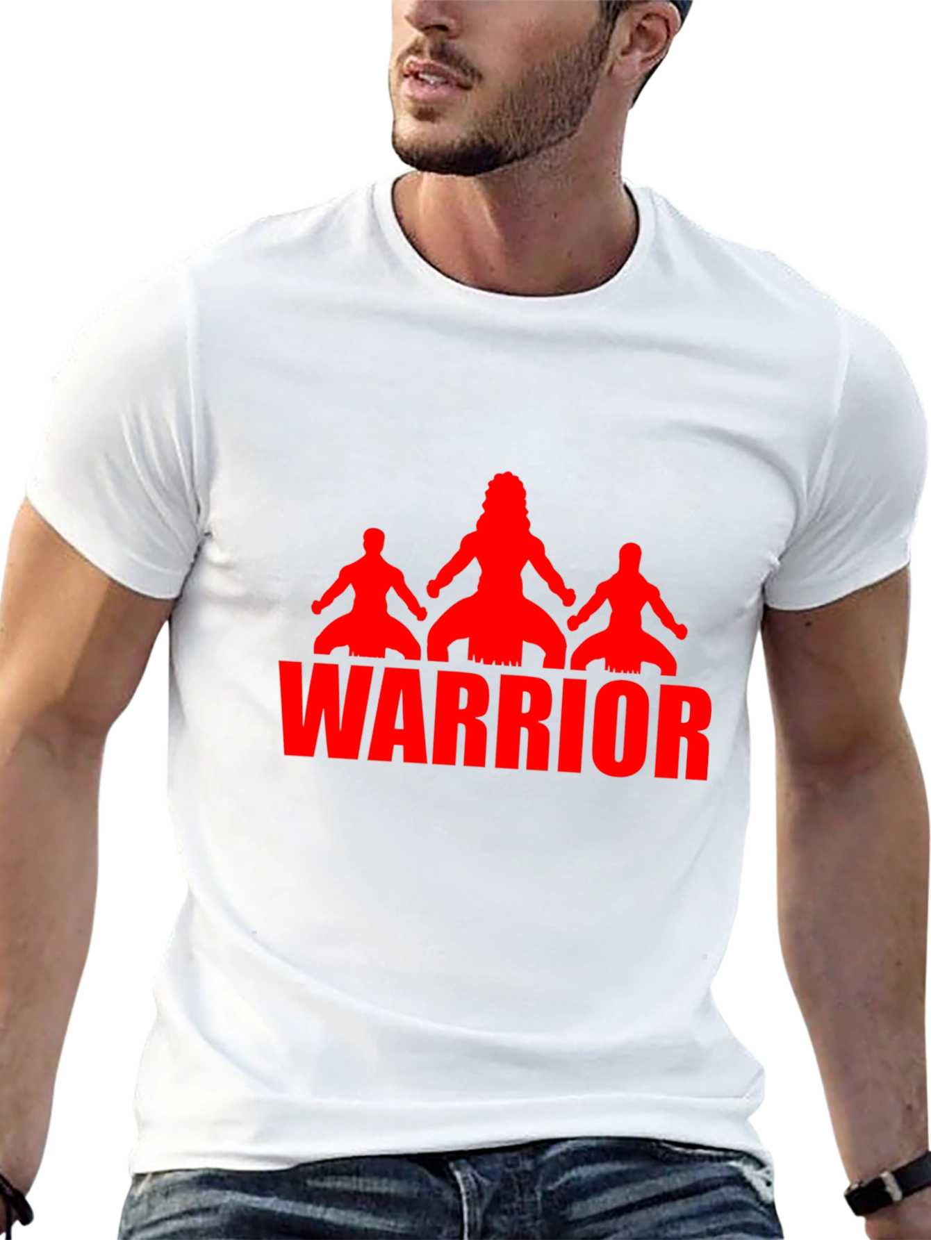 Warrior Graphic Black T-Shirt - Mens