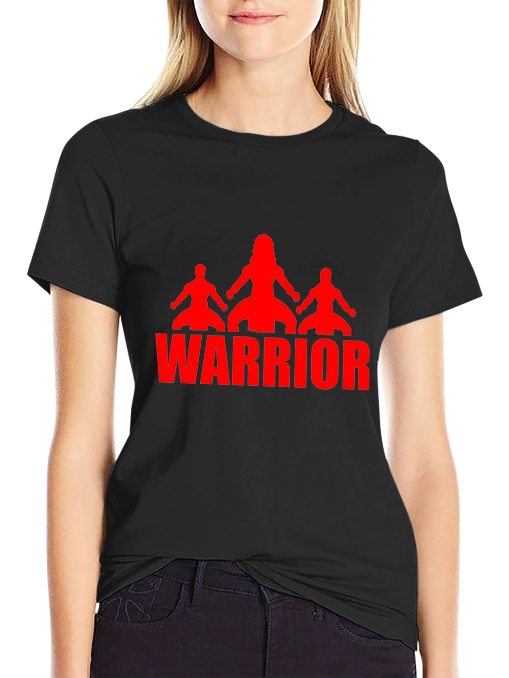 Warrior Graphic Black T-Shirt - Mens