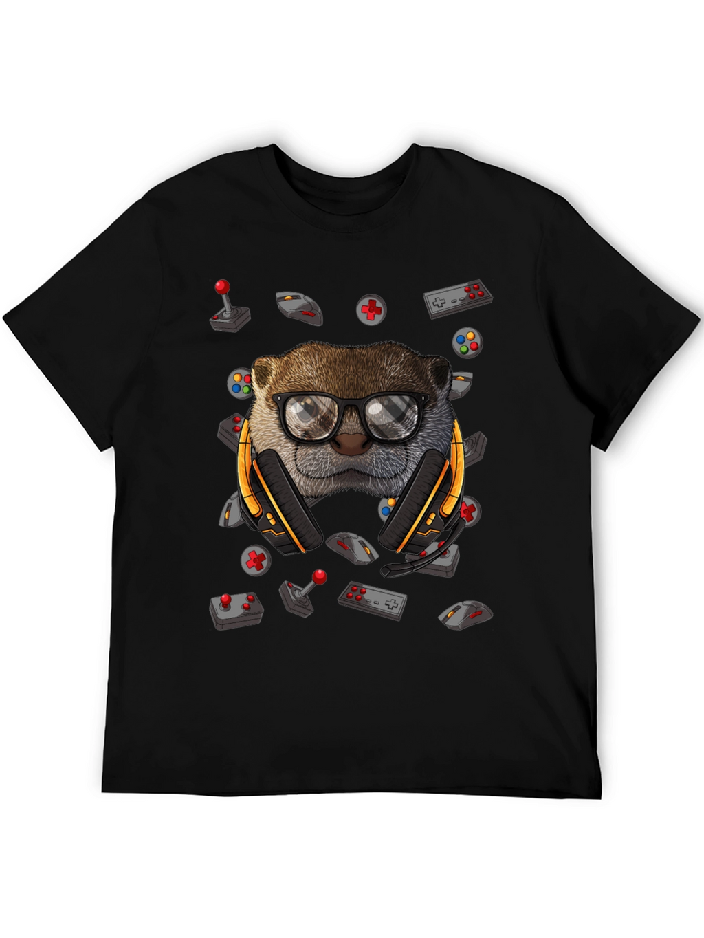 Gamer Otter Graphic Tee - Playful Style