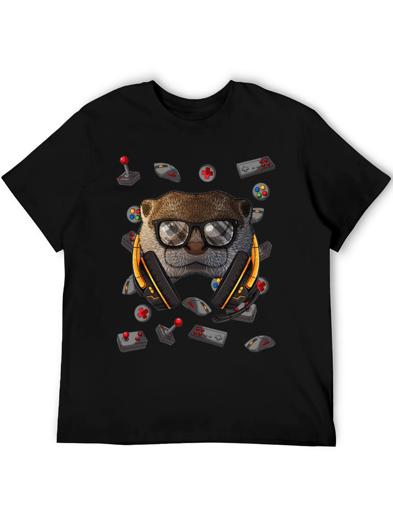 Gamer Otter Graphic Tee - Playful Style