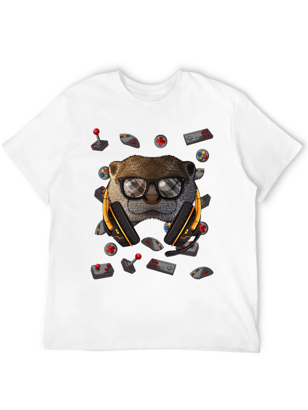 Gamer Otter Graphic Tee - Playful Style