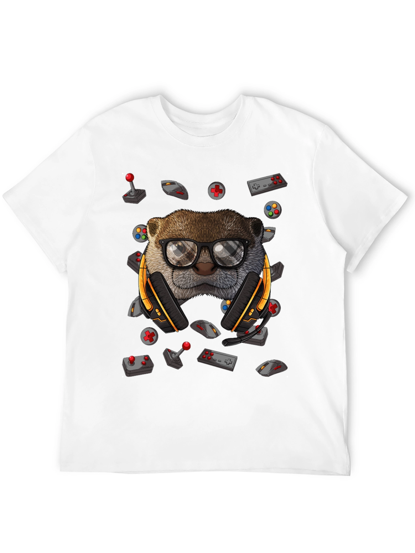 Gamer Otter Graphic Tee - Playful Style