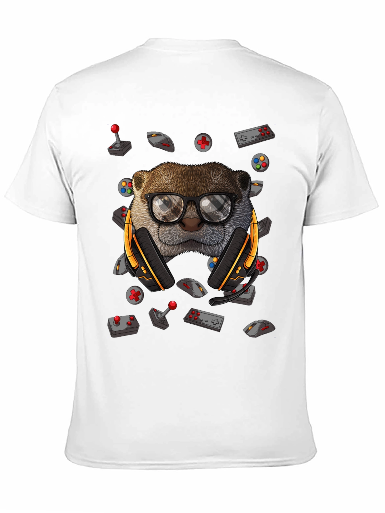 Gamer Otter Graphic Tee - Playful Style