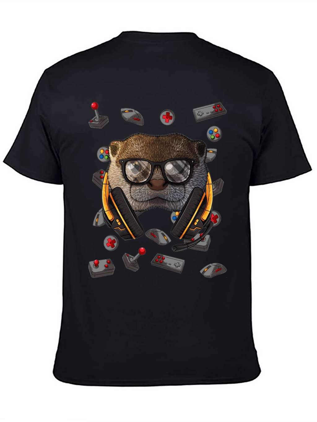 Gamer Otter Graphic Tee - Playful Style