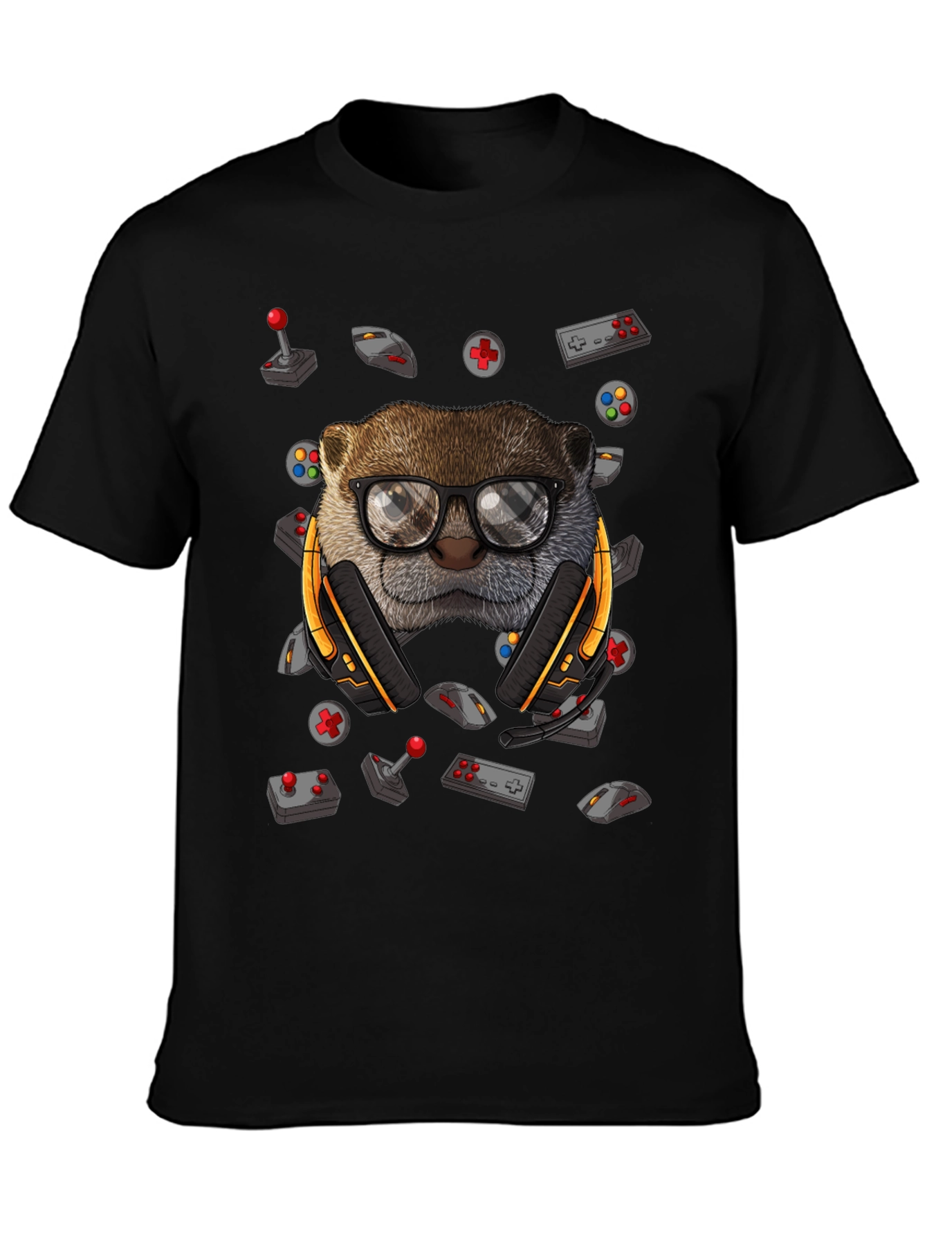 Gamer Otter Graphic Tee - Playful Style