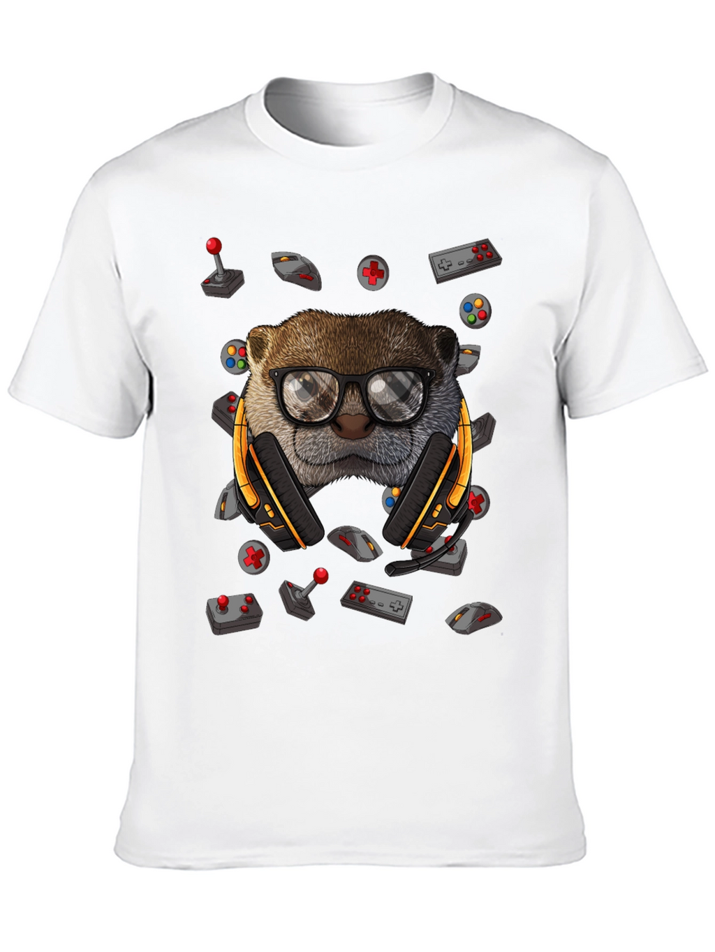 Gamer Otter Graphic Tee - Playful Style