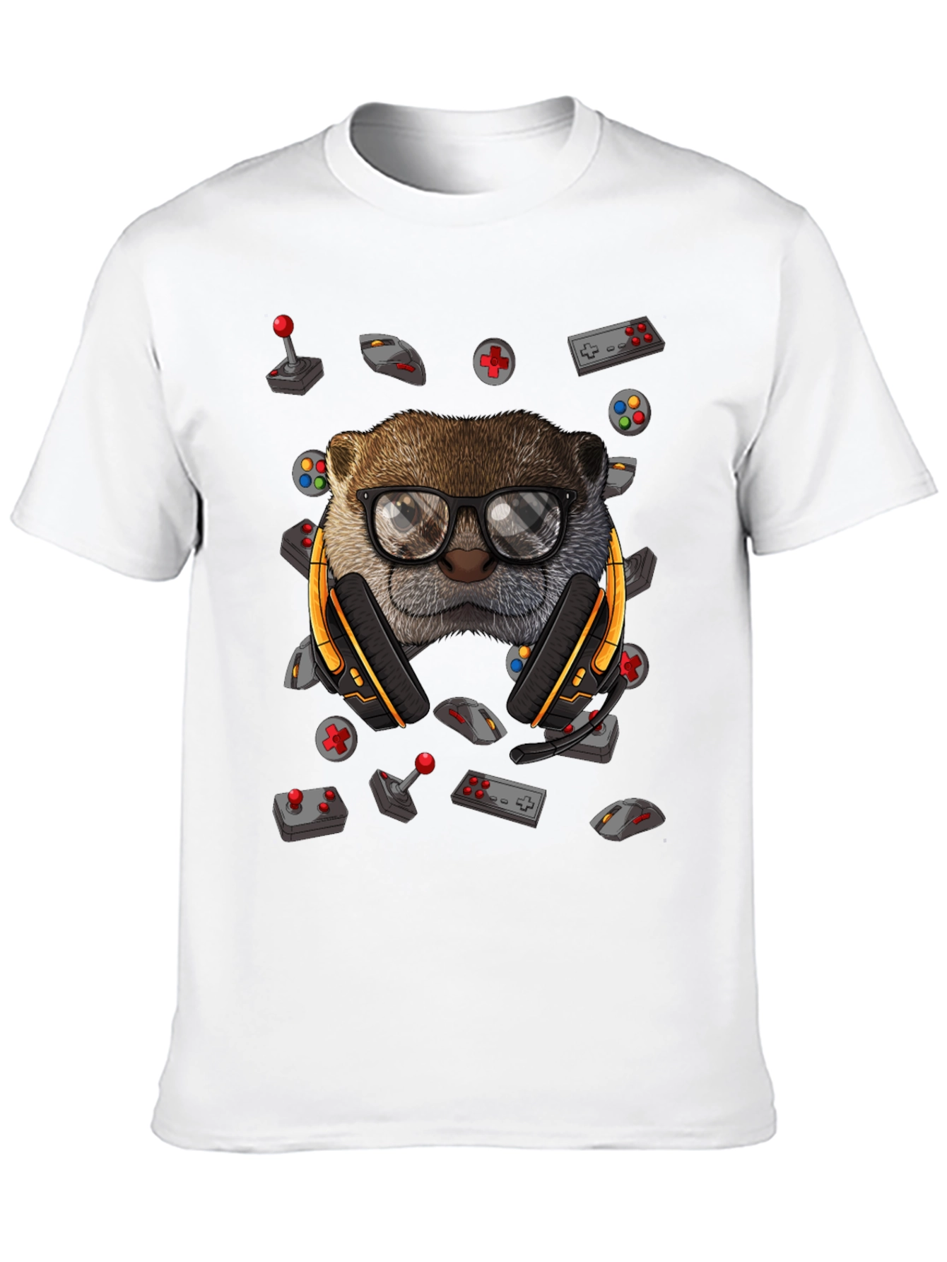 Gamer Otter Graphic Tee - Playful Style