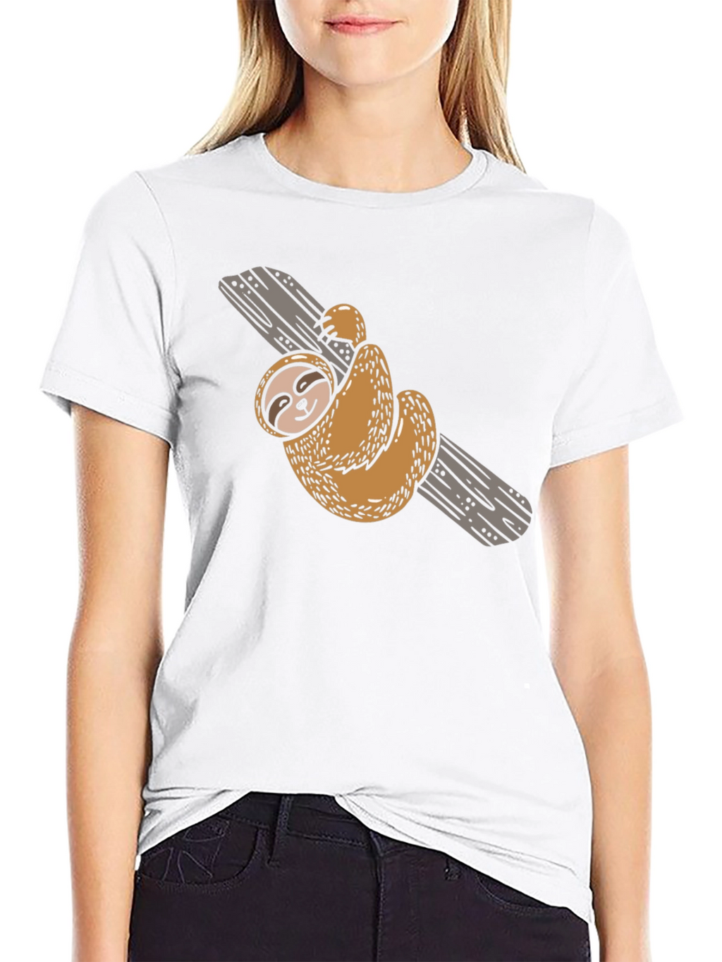Sloth on a Branch Graphic Tee