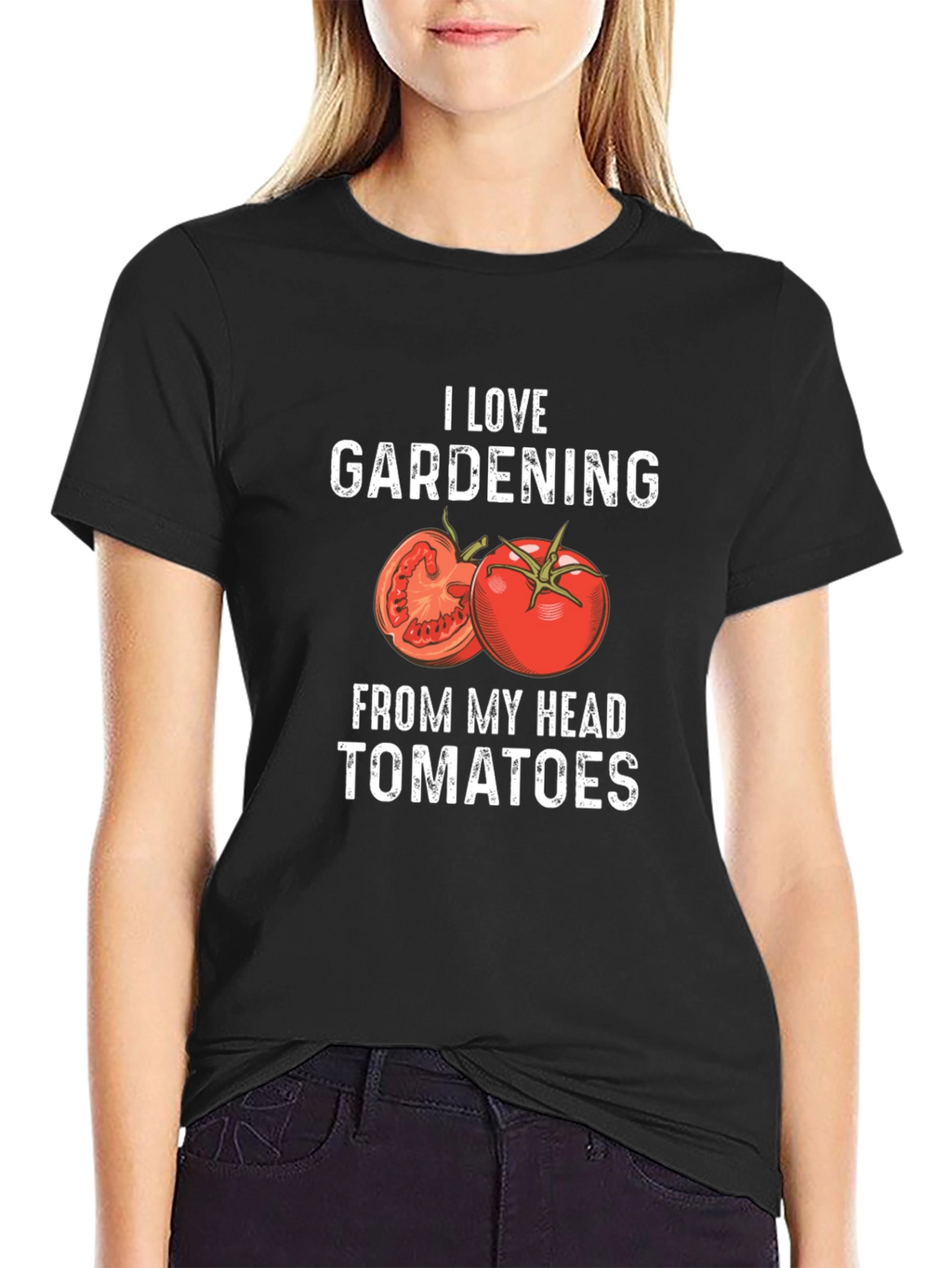 I Love Gardening From My Head Tomatoes T-Shirt