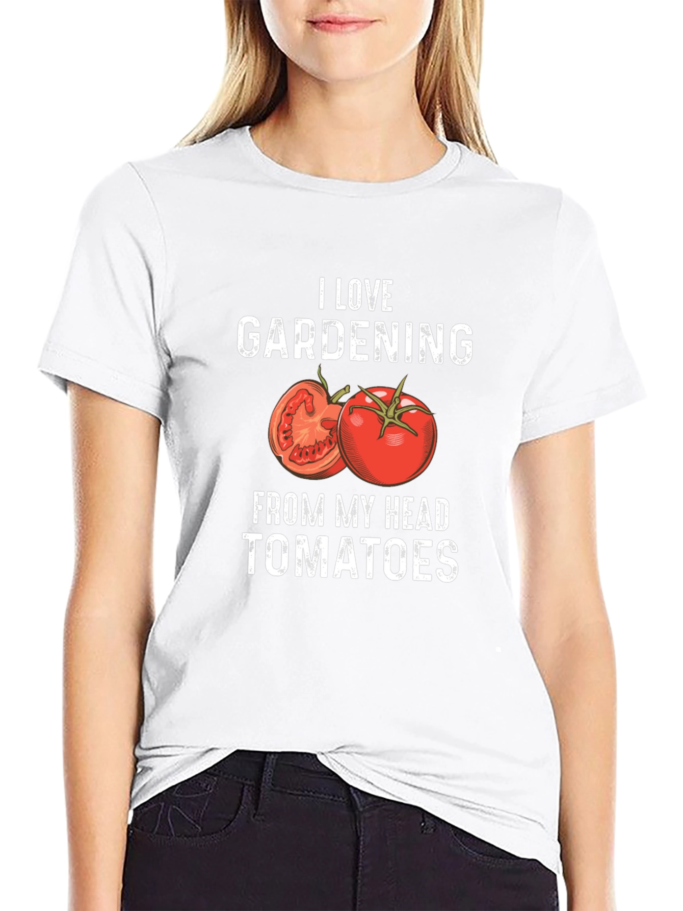 I Love Gardening From My Head Tomatoes T-Shirt