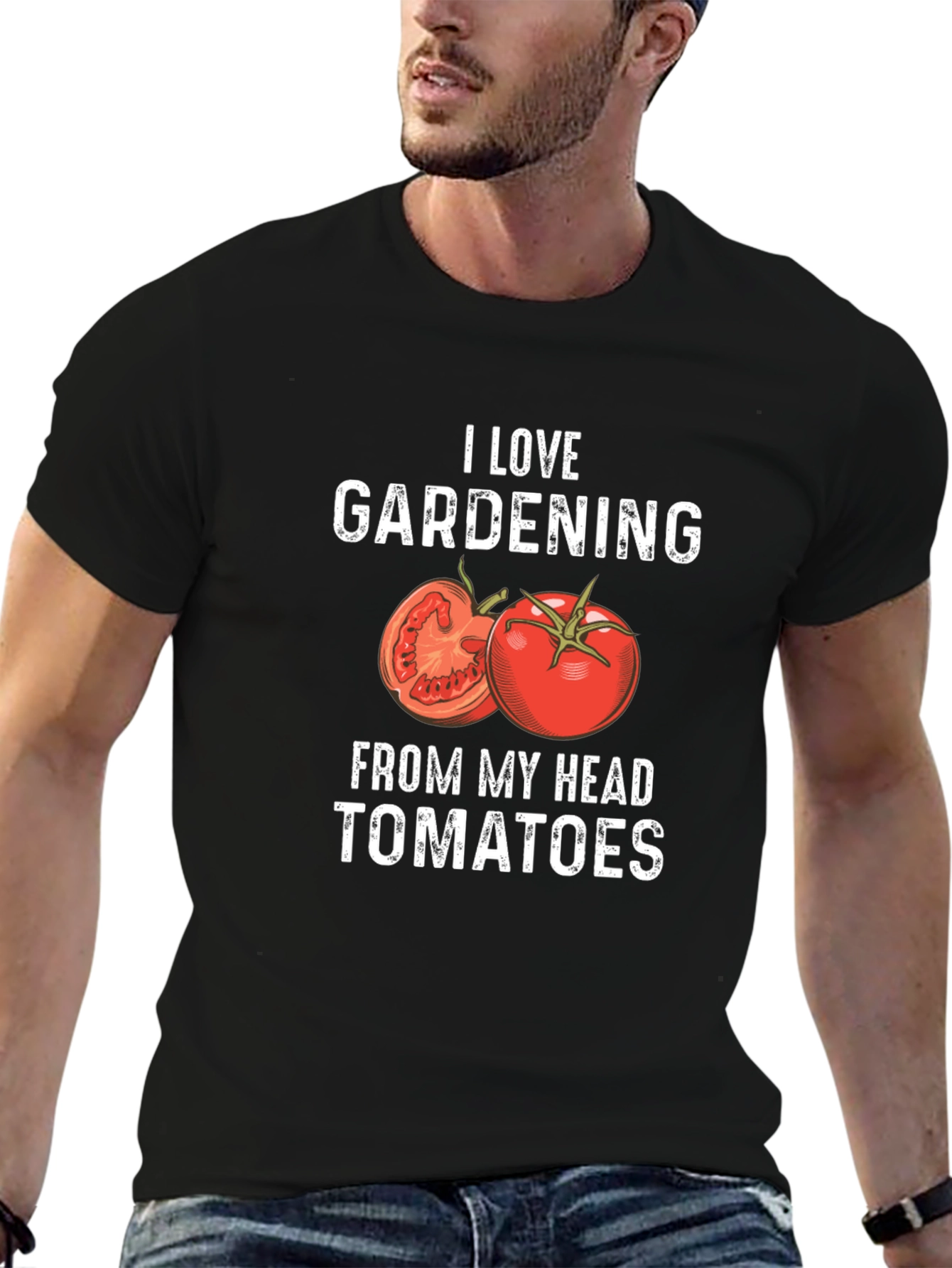I Love Gardening From My Head Tomatoes T-Shirt