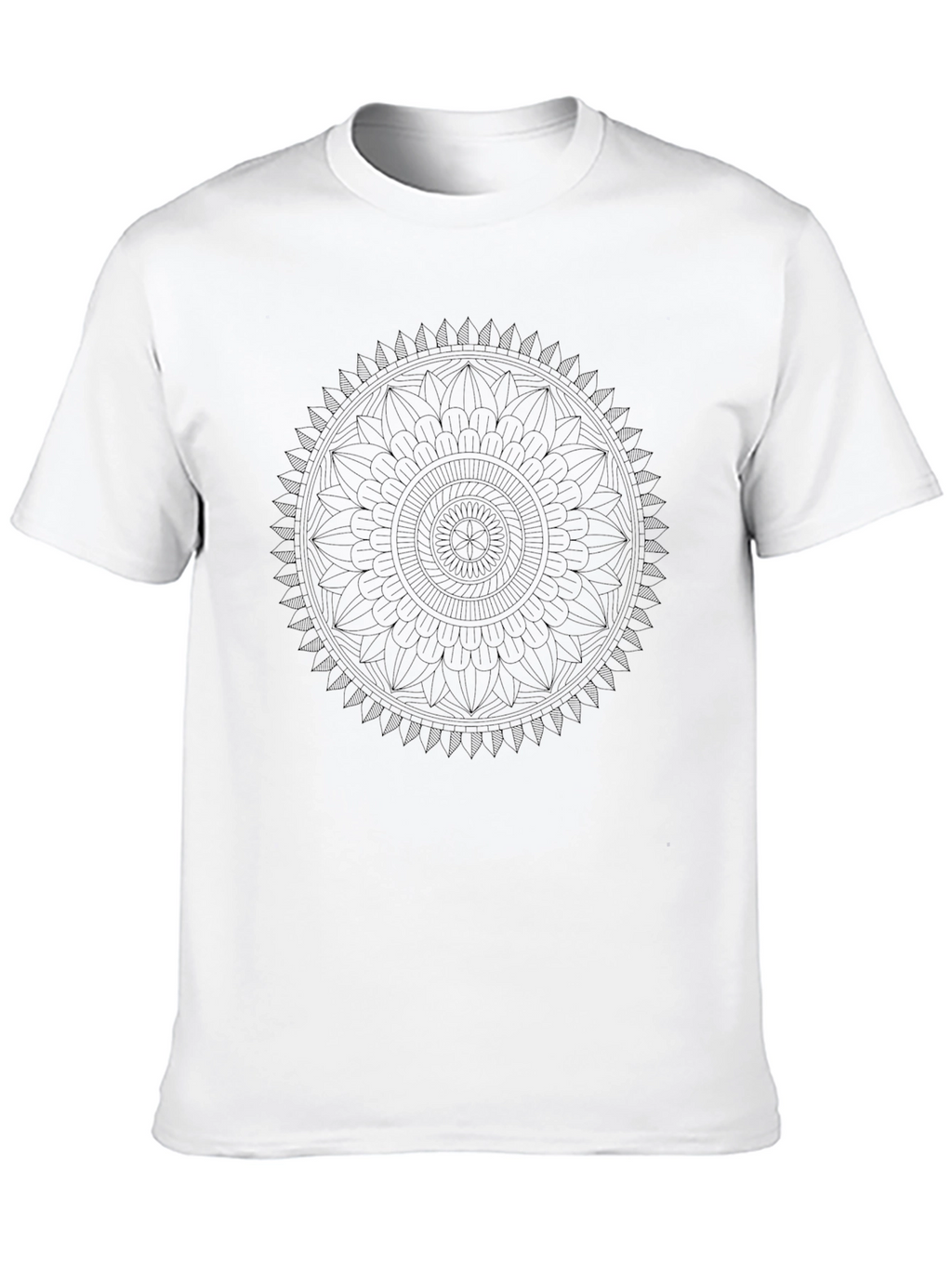 Black Mandala Graphic T-Shirt