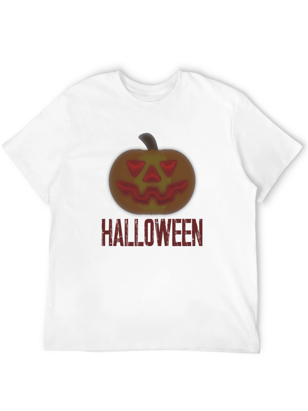 Halloween Pumpkin Graphic Tee - Mens Black T-Shirt