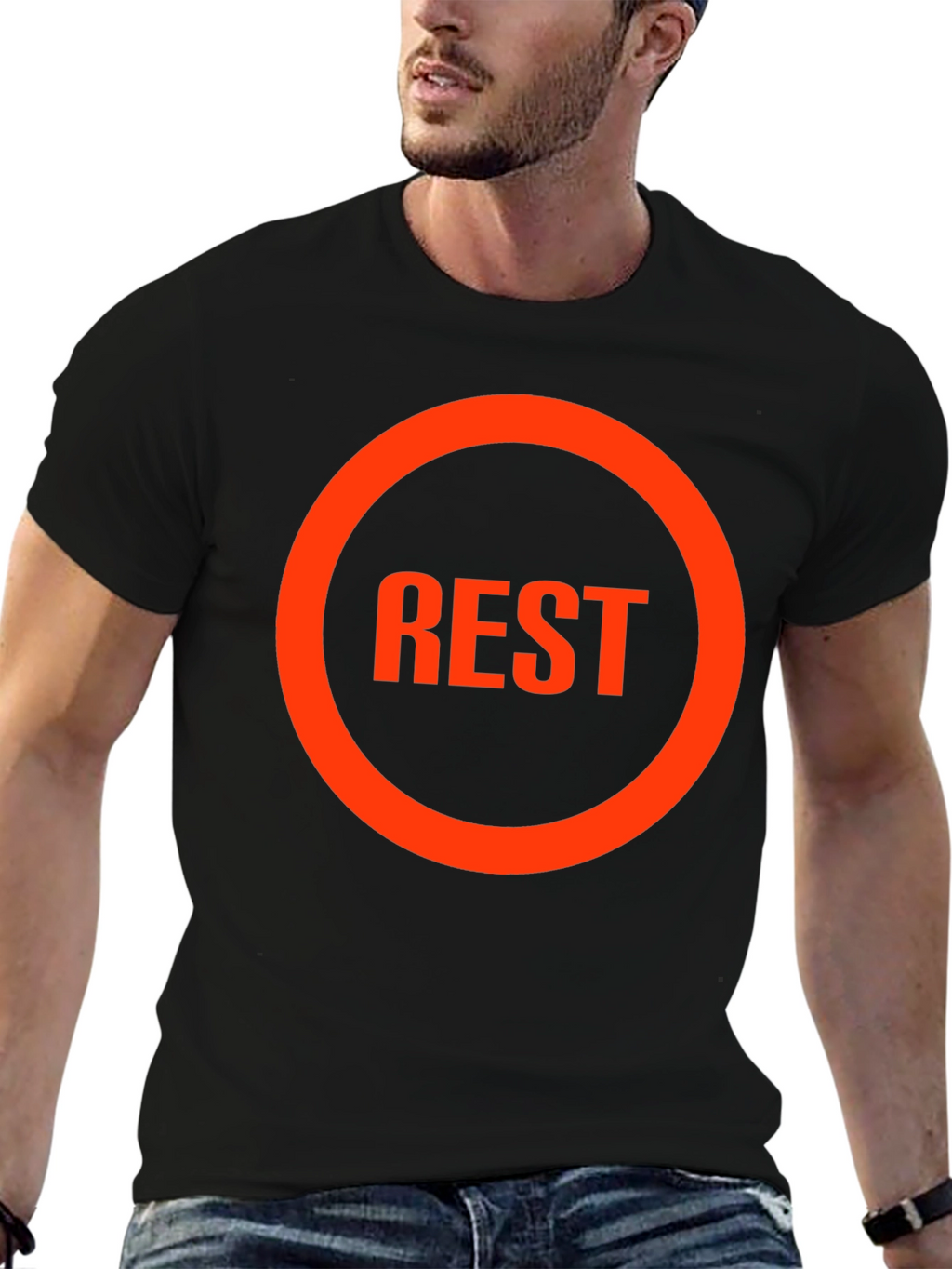 REST Graphic Tee - Casual Comfort