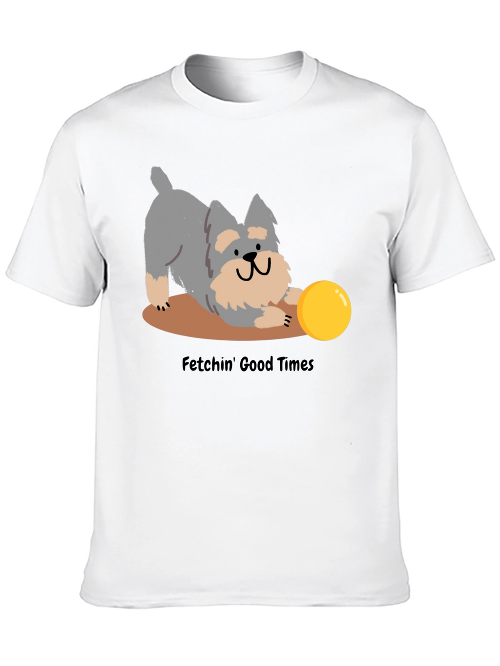 Fetchin Good Times Dog Graphic T-Shirt