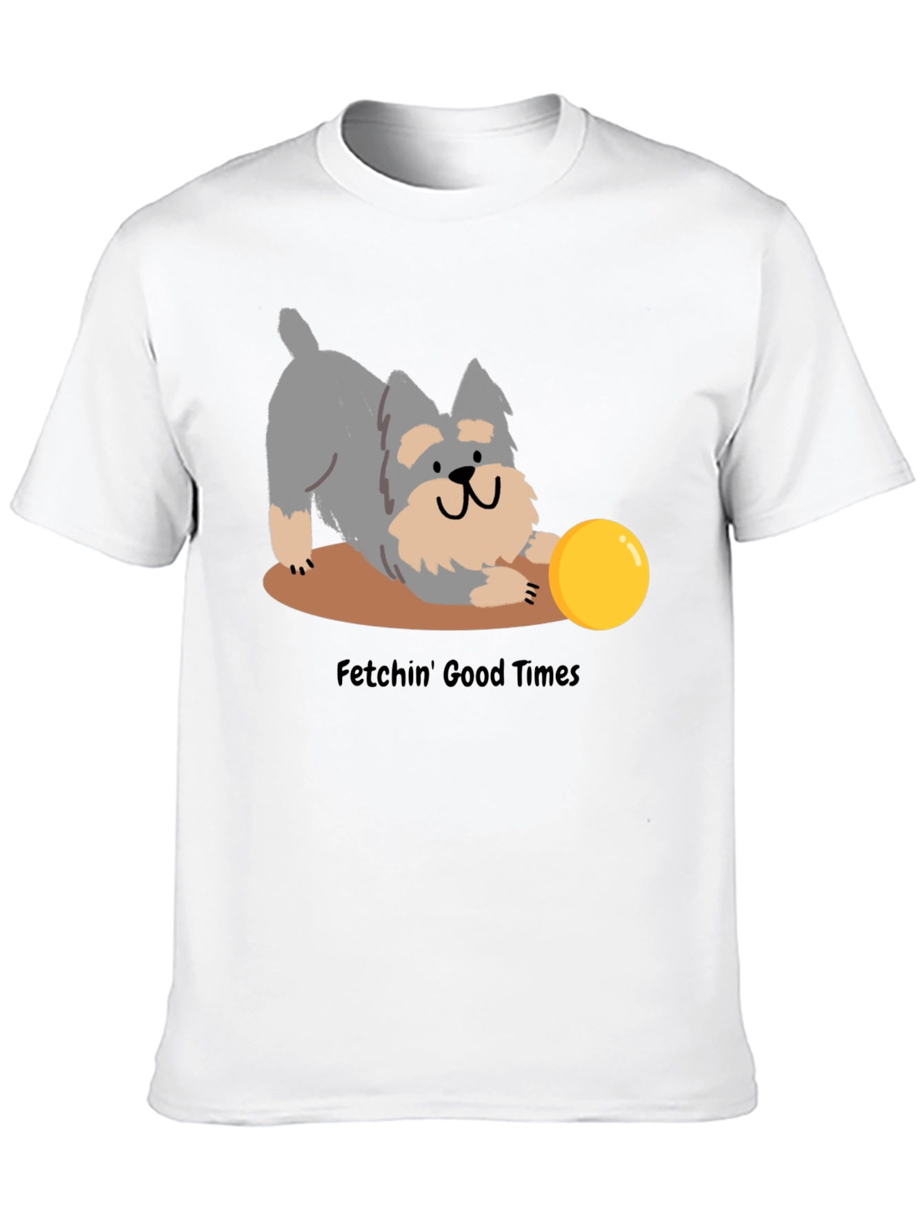 Fetchin Good Times Dog Graphic T-Shirt