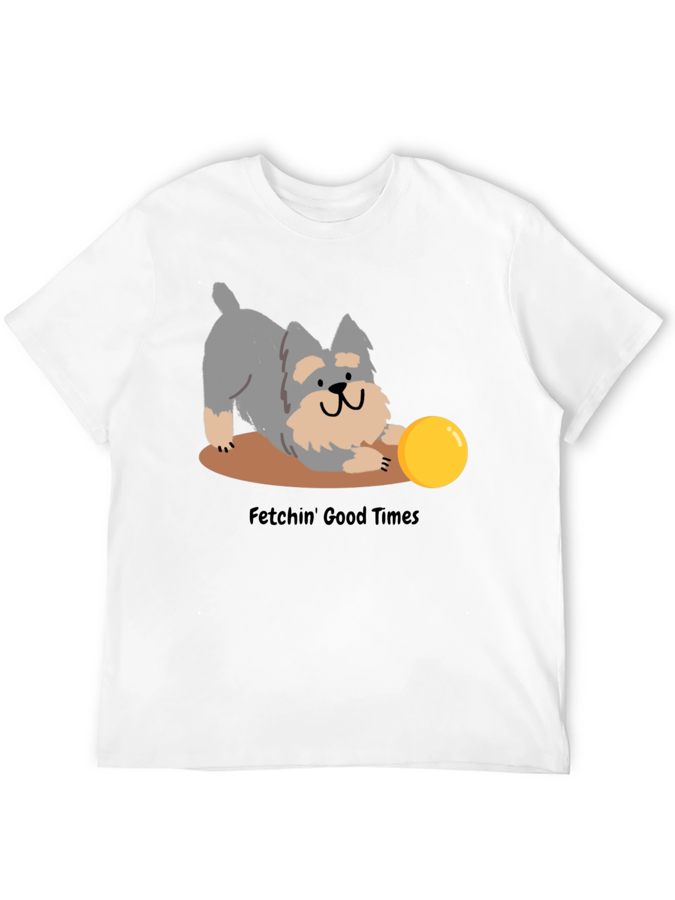 Fetchin Good Times Dog Graphic T-Shirt