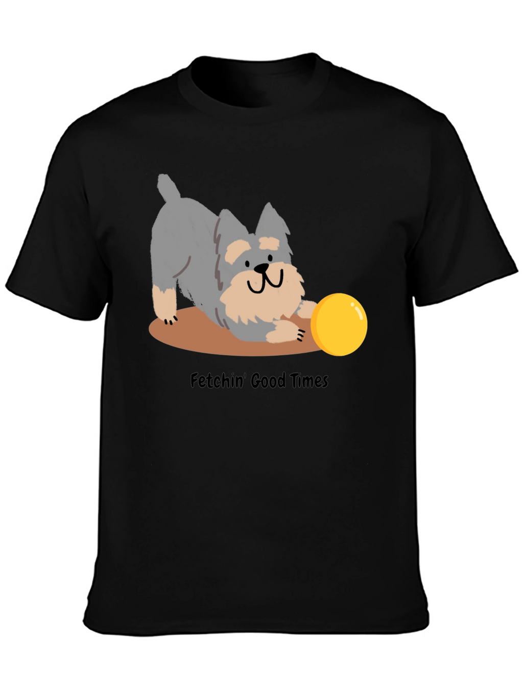 Fetchin Good Times Dog Graphic T-Shirt