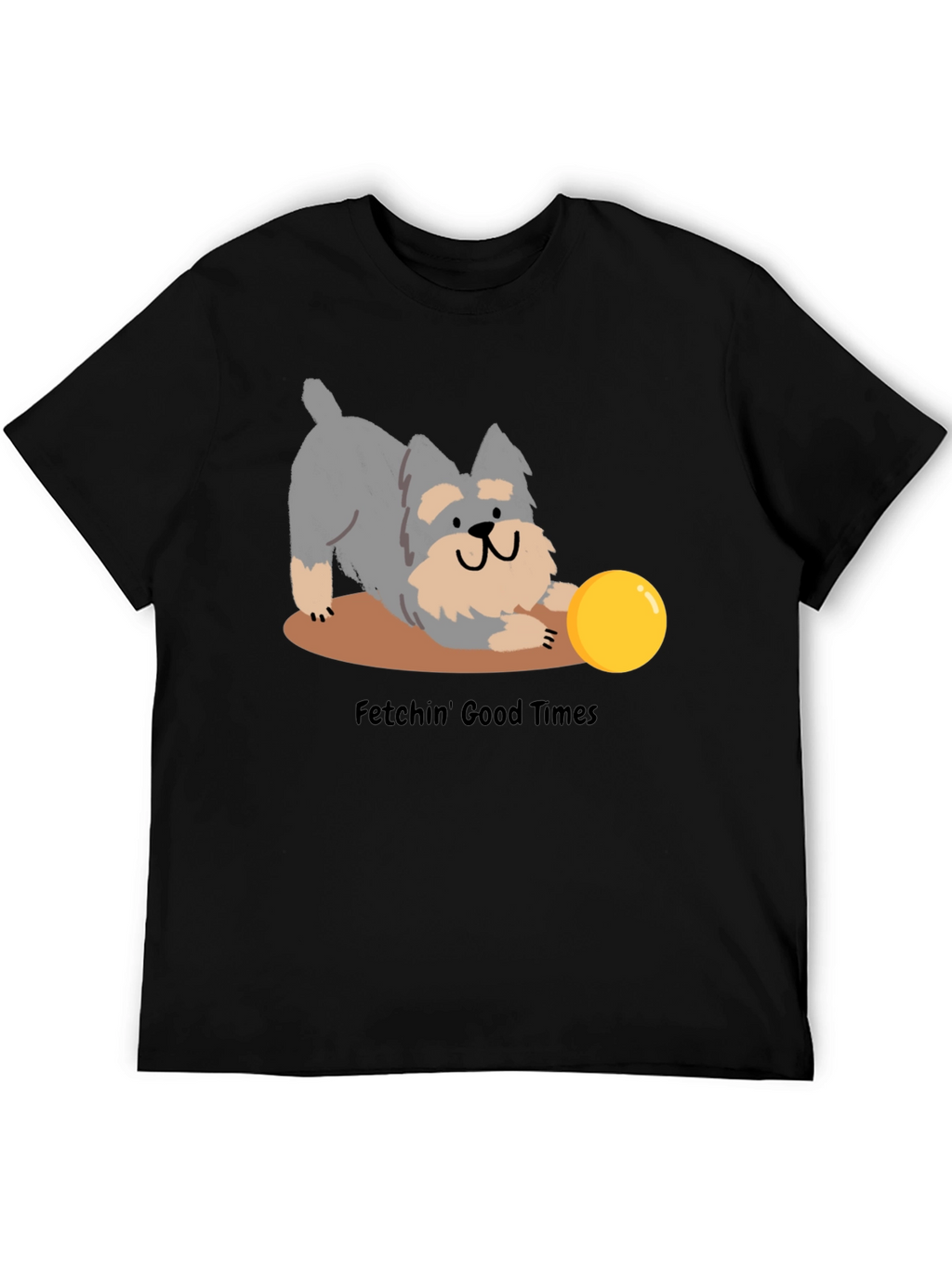 Fetchin Good Times Dog Graphic T-Shirt