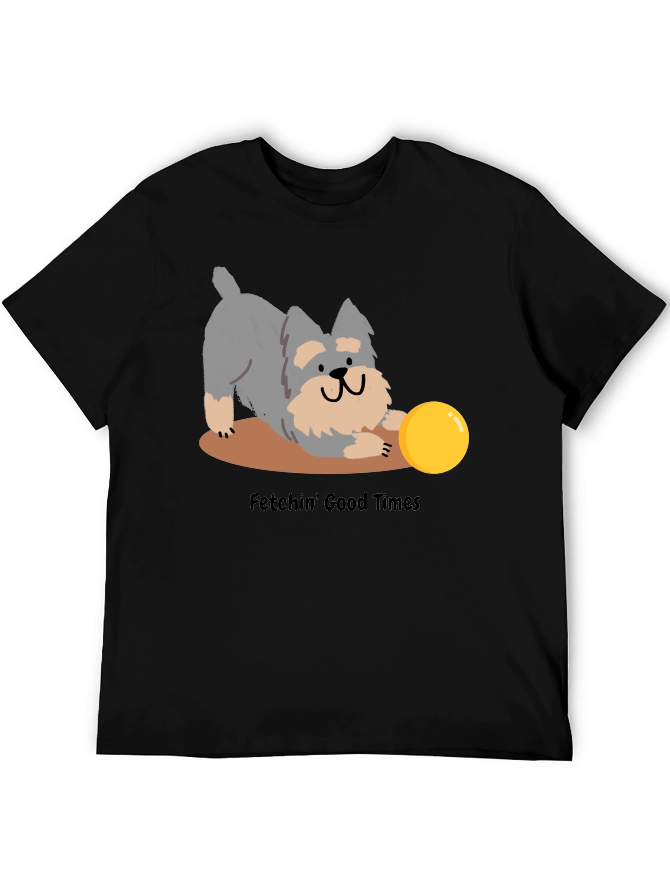 Fetchin Good Times Dog Graphic T-Shirt