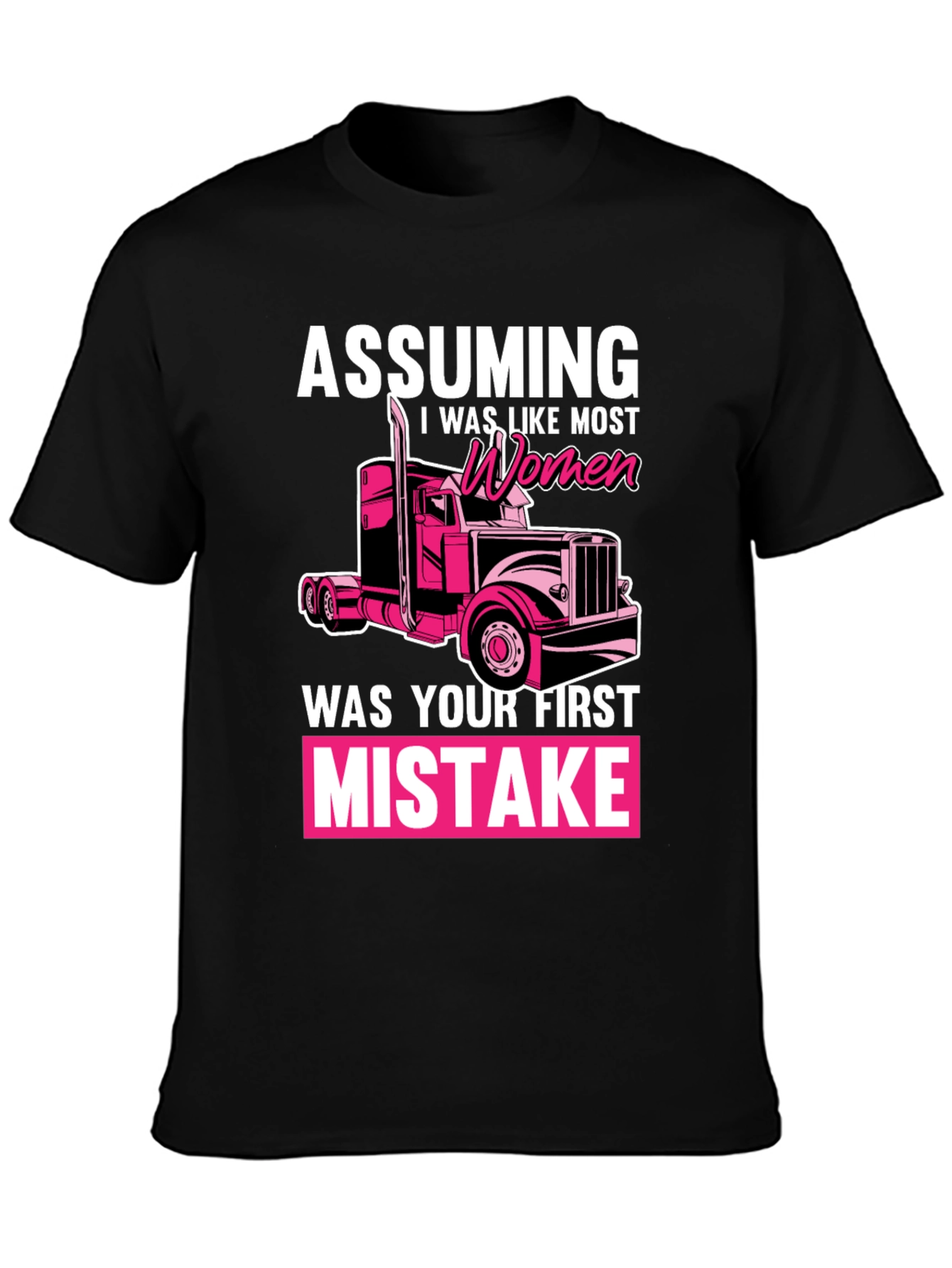 Trucker Woman Funny T-Shirt