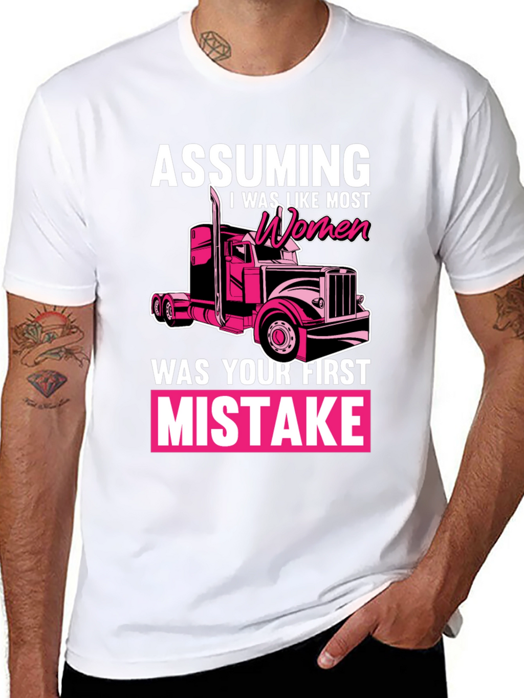 Trucker Woman Funny T-Shirt