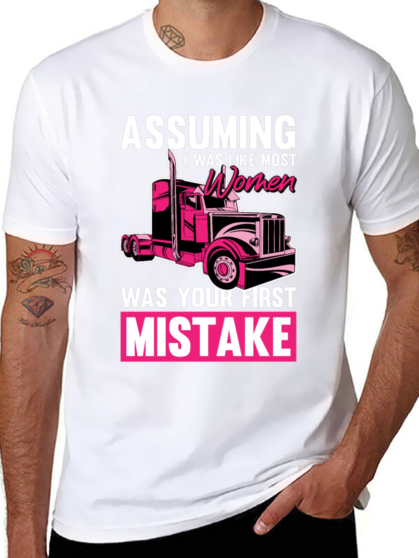Trucker Woman Funny T-Shirt