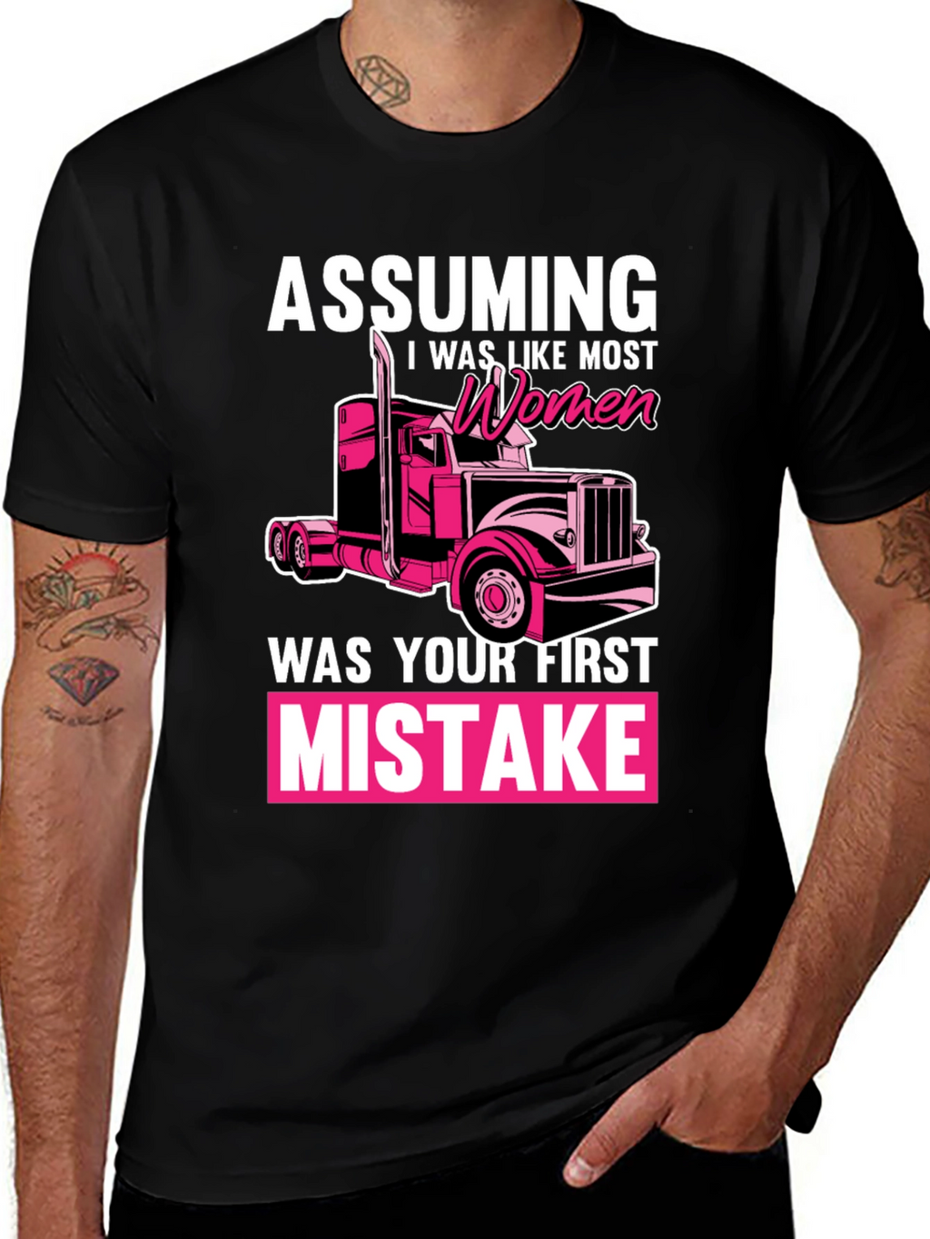Trucker Woman Funny T-Shirt