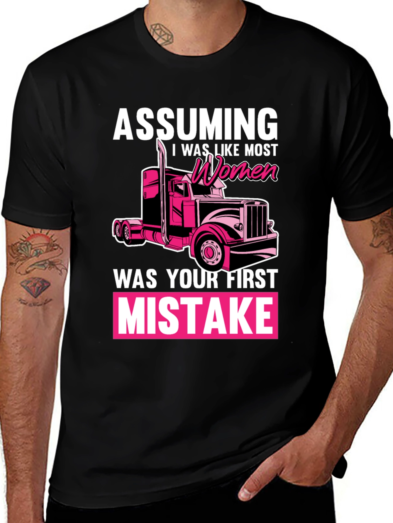 Trucker Woman Funny T-Shirt