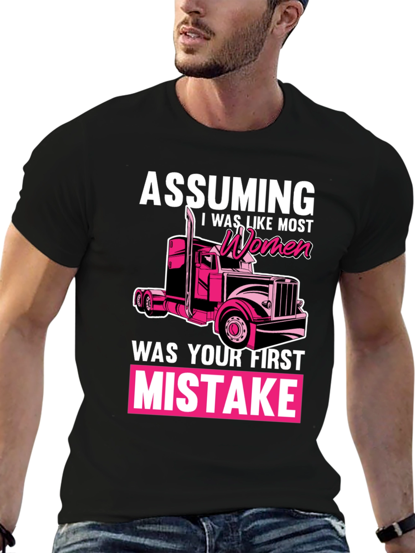 Trucker Woman Funny T-Shirt