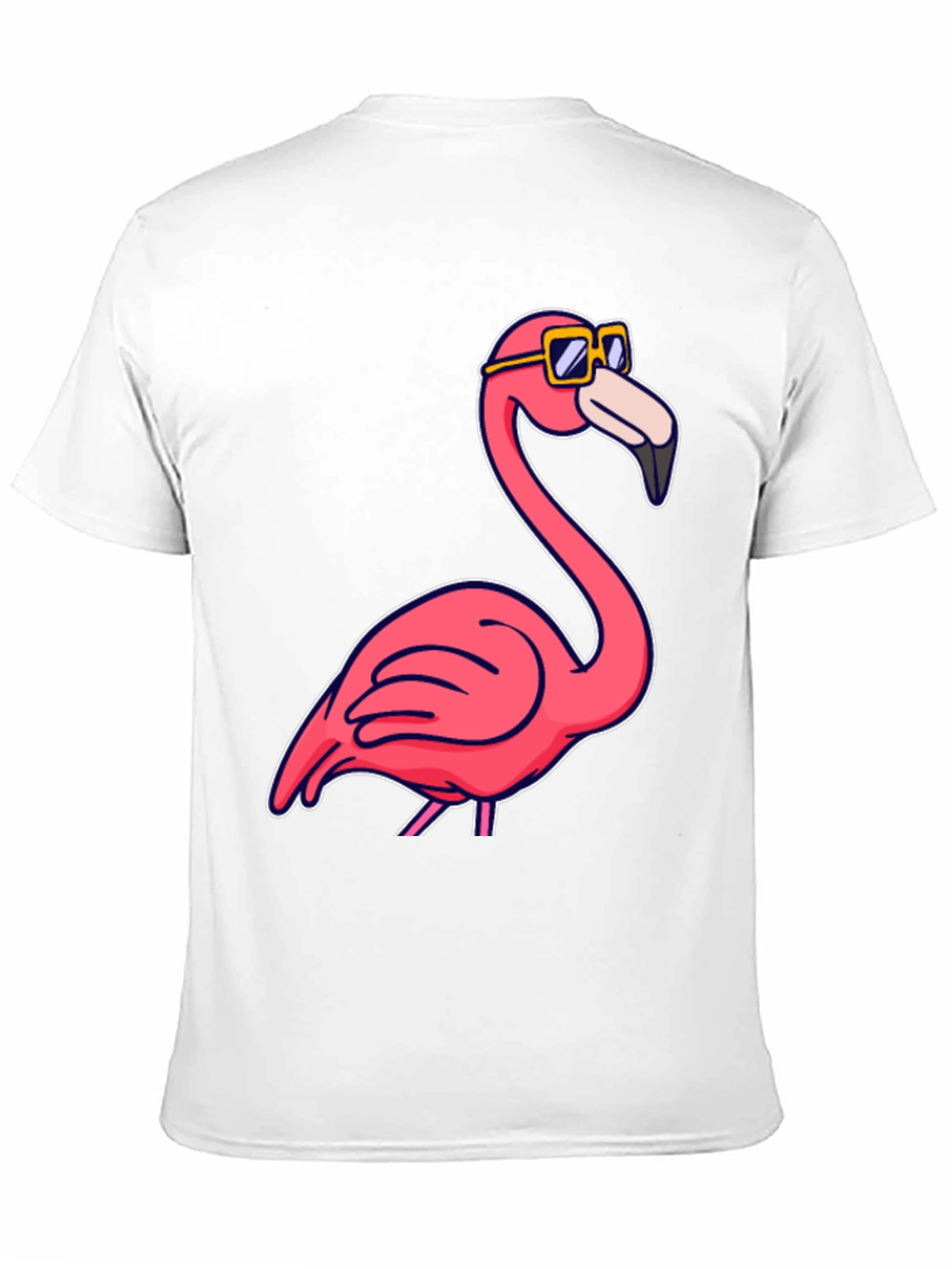 Cool Flamingo T-Shirt - Black Cotton Tee