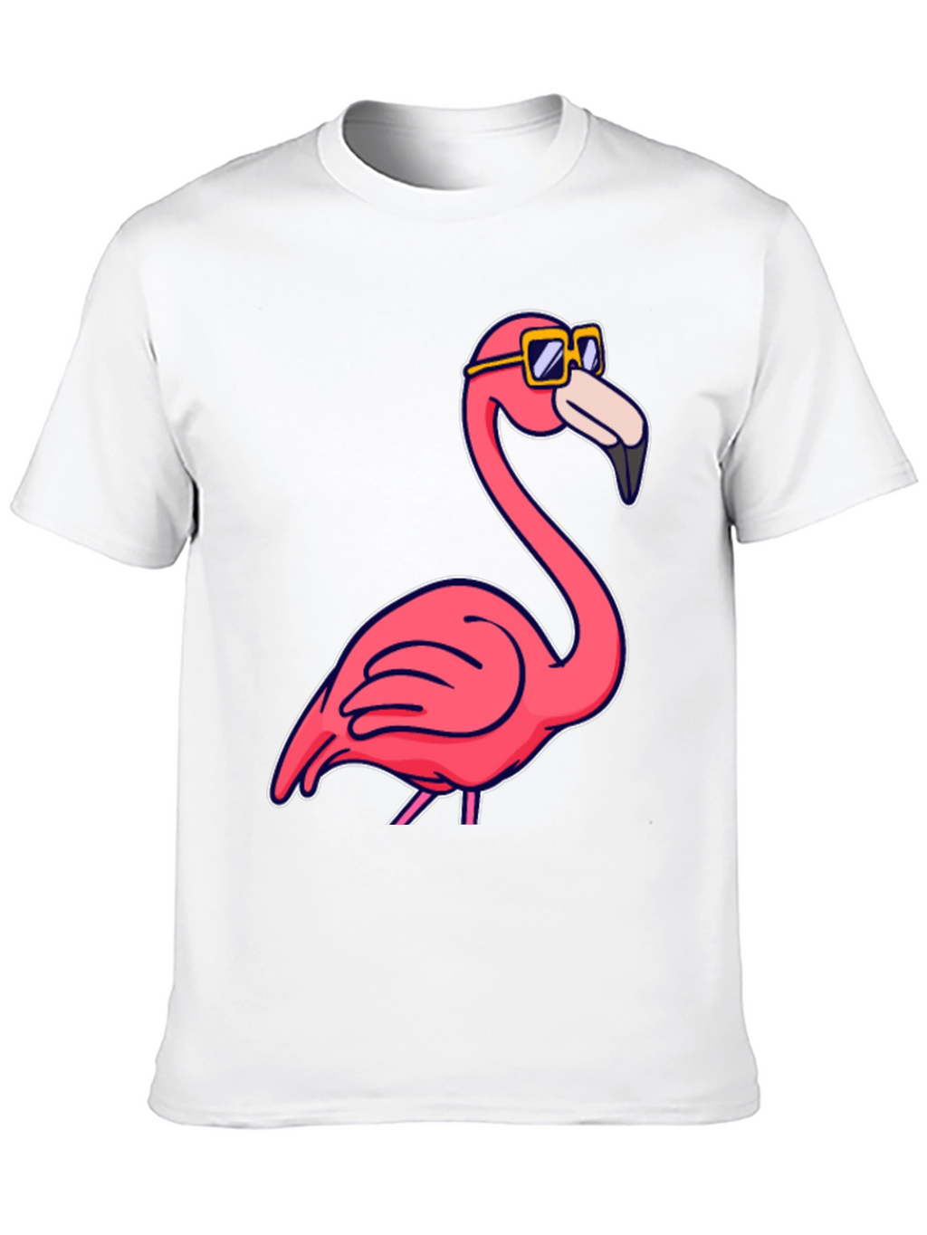 Cool Flamingo T-Shirt - Black Cotton Tee